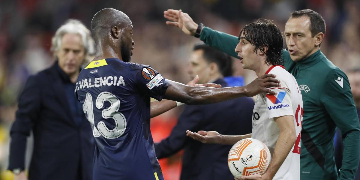 Europa League: Los números de Enner Valencia en la derrota de su equipo ante el Sevilla