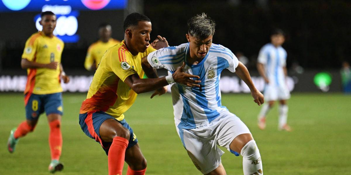 Argentina igualó con Colombia y es el líder del Grupo B del Sudamericano Sub 20