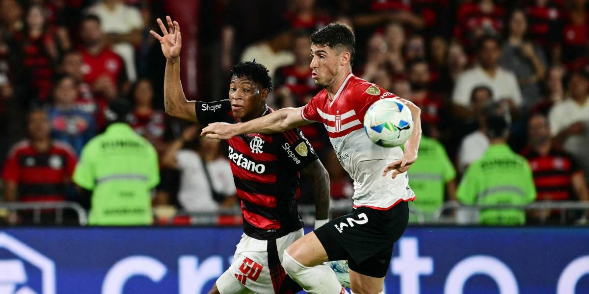 Gonzalo Plata critica al arbitraje, tras ser expulsado contra Estudiantes en Copa Libertadores