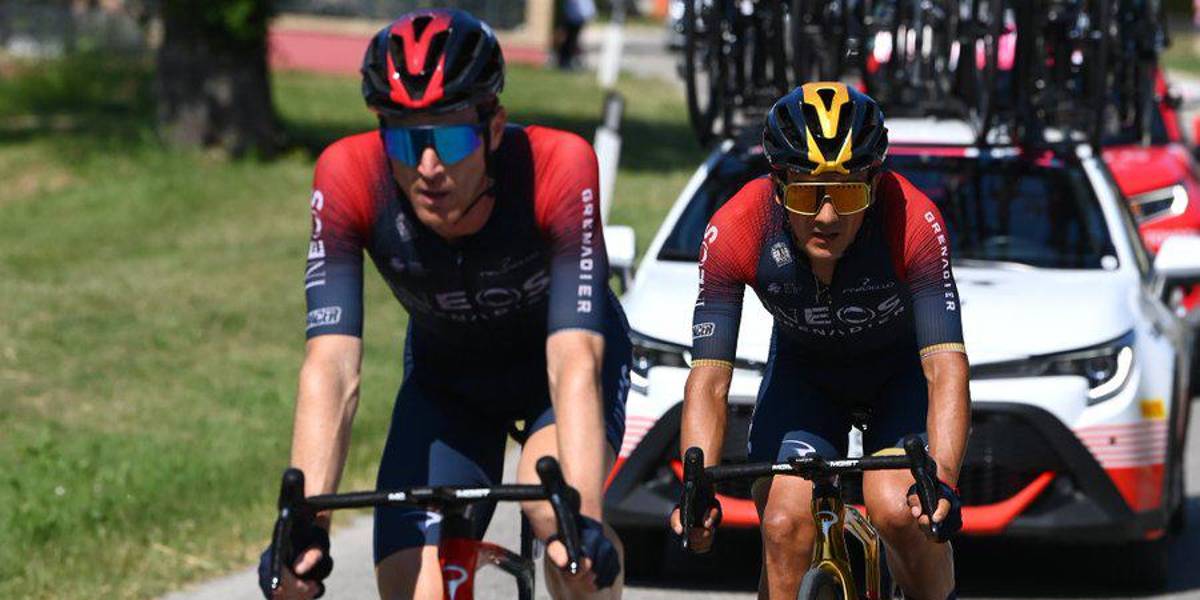 Richard Carapaz: he estado en una caída, pero no me ha pasado nada. Ha sido un pequeño resbalón