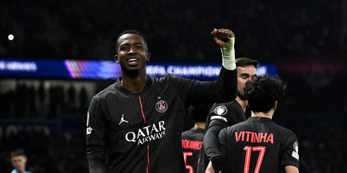 Así fue el gol de Willian Pacho con el PSG ante el Tottenham por la Champions League