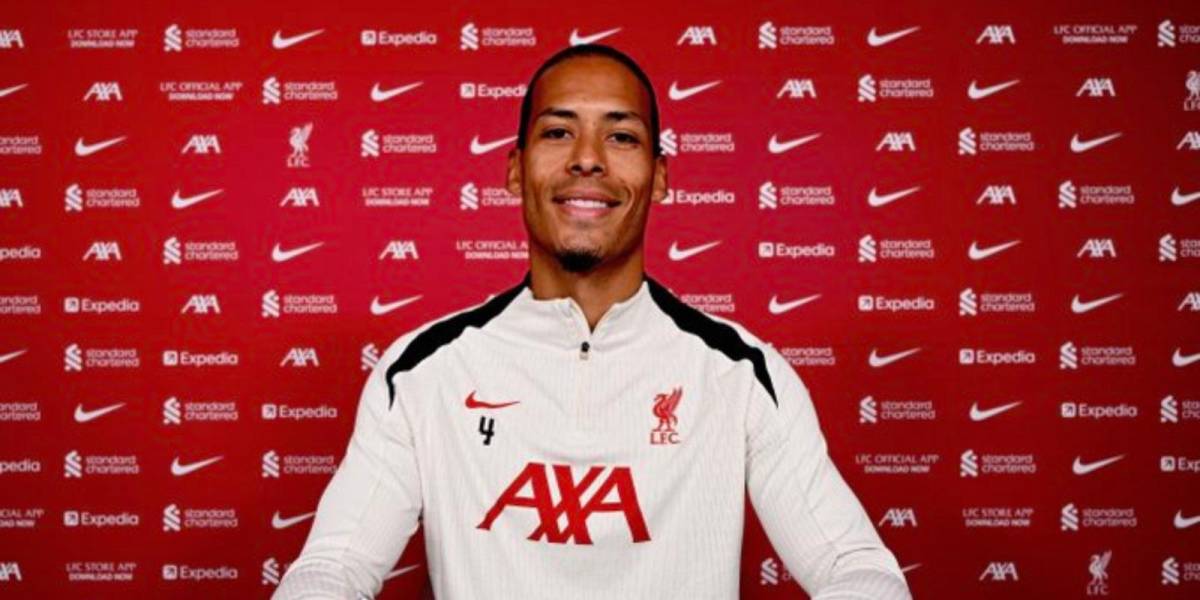 Van Dijk renovó con el Liverpool hasta el 2027