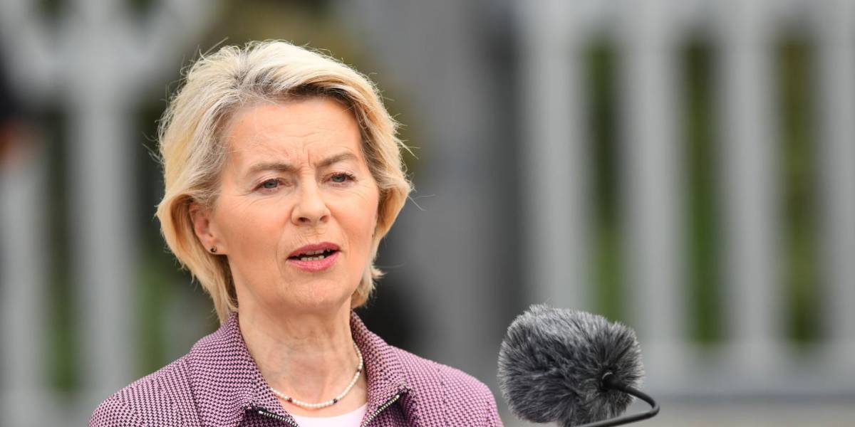 El avión que transportaba a la líder de la Unión Europea, sufrió una presunta interferencia rusa en su GPS