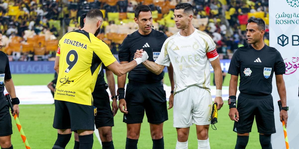 Al Ittihad de Karim Benzema superó por 2-1 al Al Nassr de Cristiano Ronaldo