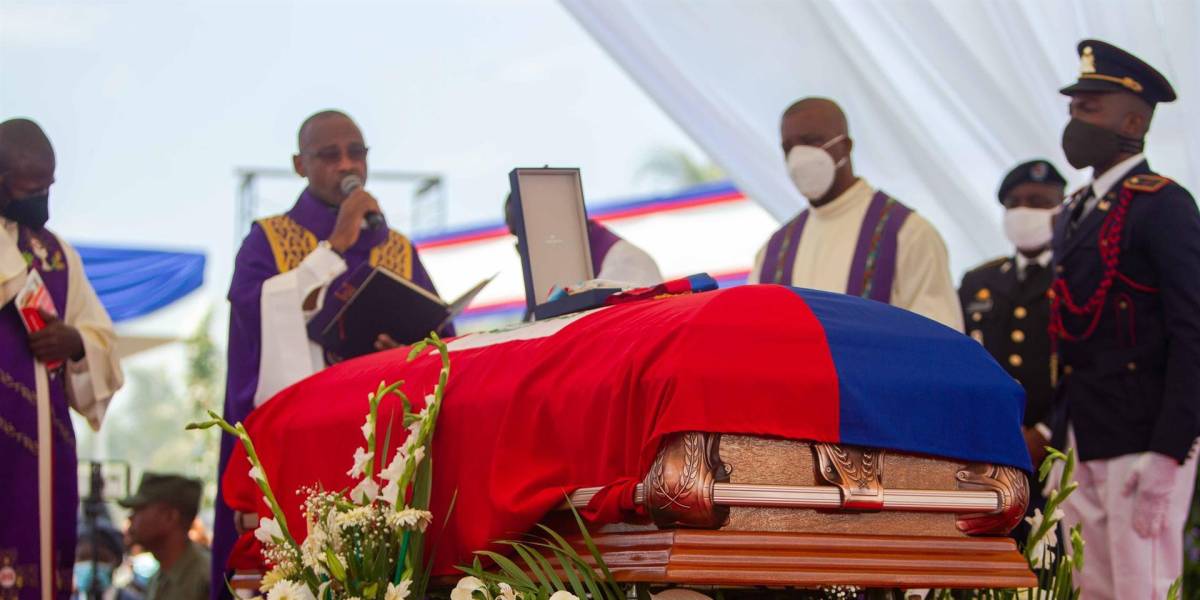 Sepultan al asesinado presidente de Haití, Jovenel Moise