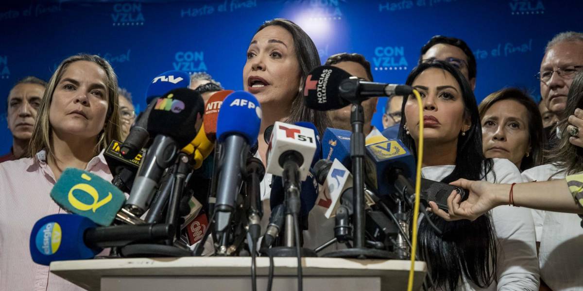 María Corina Machado denunció que no pudo inscribir su candidatura presidencial