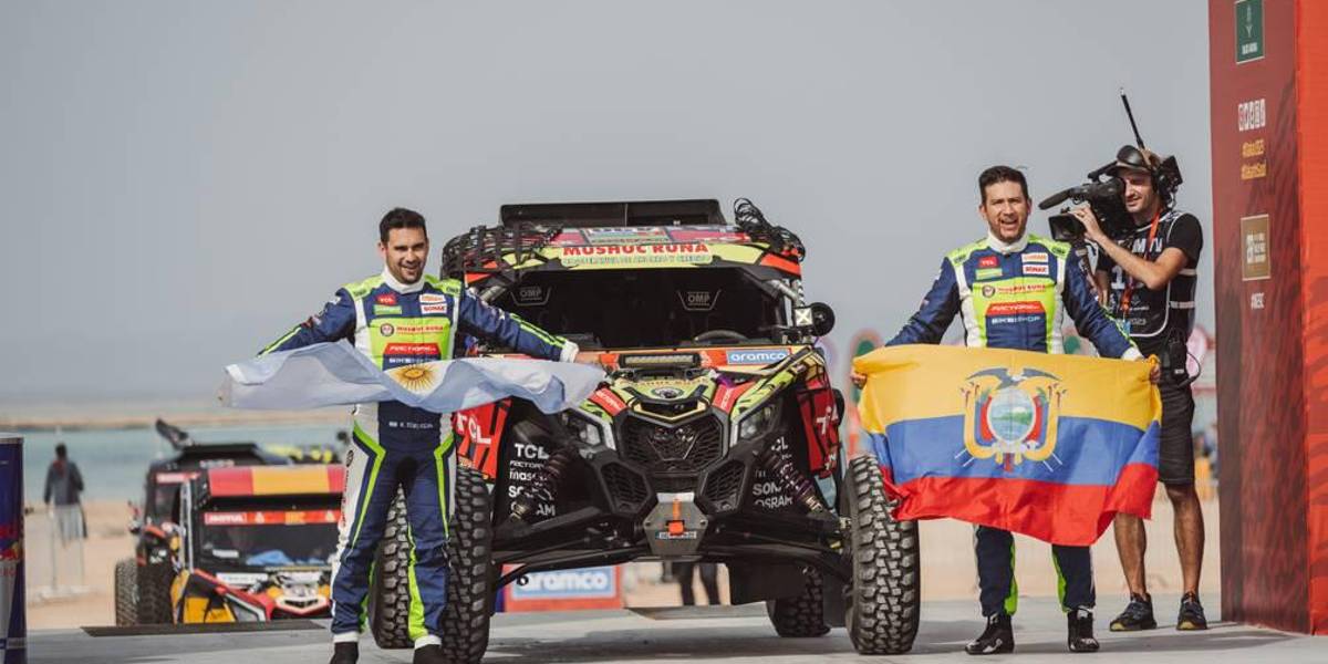 El piloto ecuatoriano Sebastián Guayasamín terminó octavo en el Rally Dakar