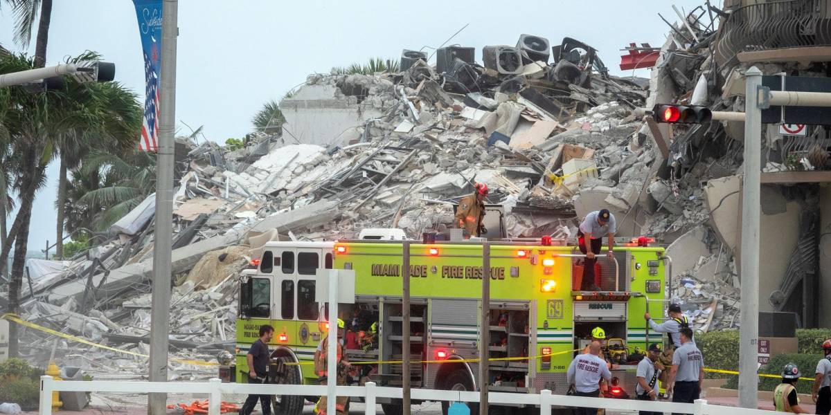 Hay 51 personas desaparecidas tras derrumbe en Miami Beach