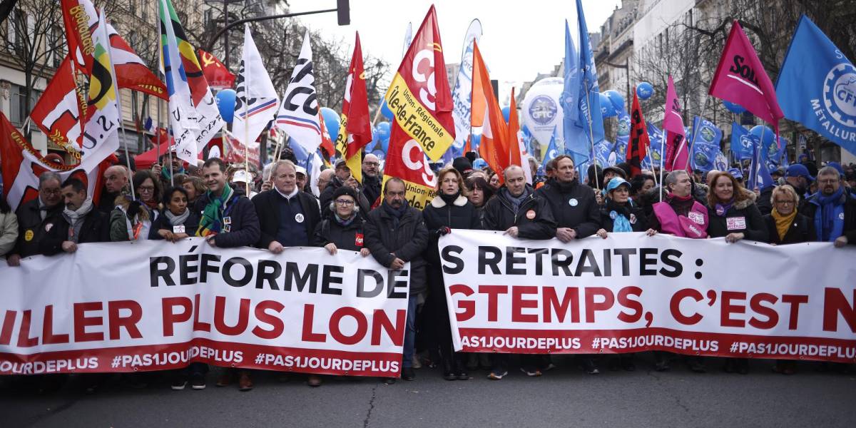 Francia enfrenta la segunda protesta masiva en contra de la reforma de pensiones jubilares