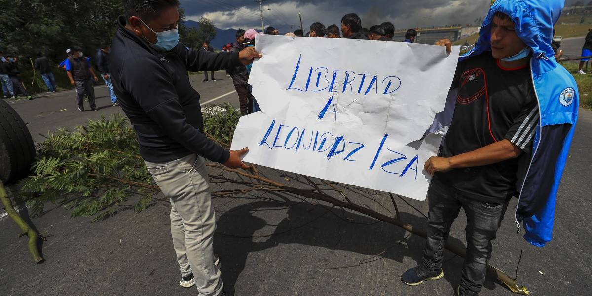 Jueza ordena la liberación inmediata de Leonidas Iza, aunque declaró que su arresto fue legal y en flagrancia