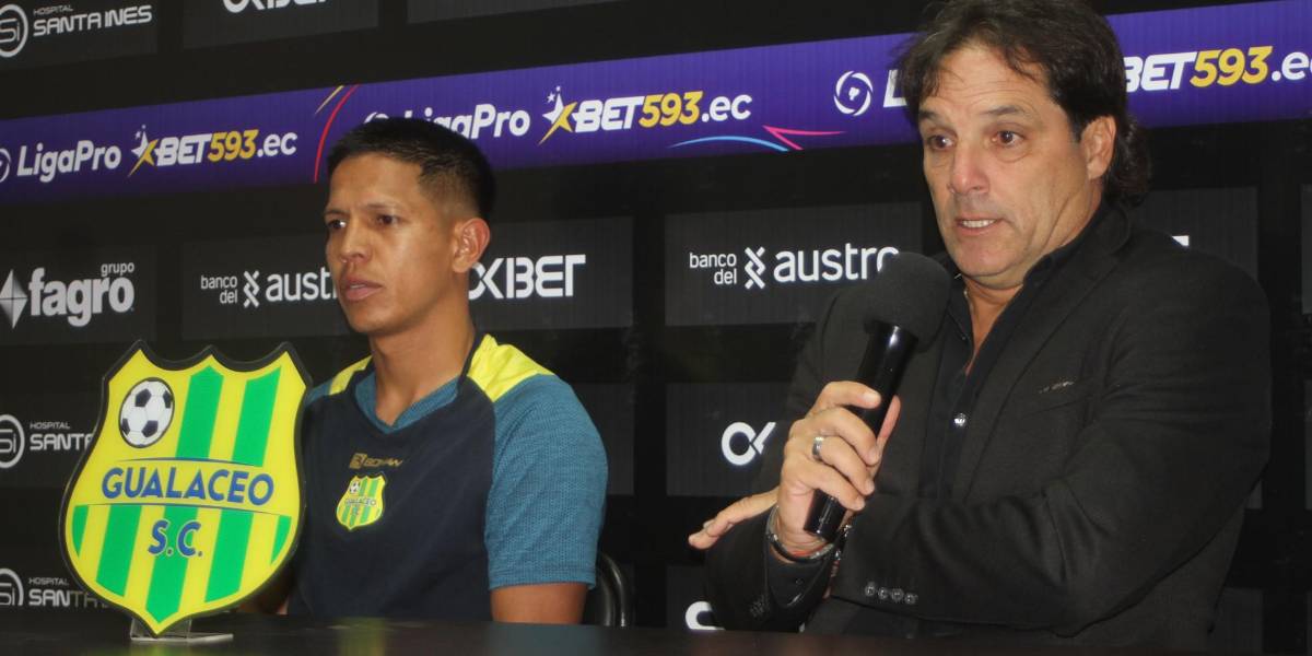 Liga Pro: Fabián Frías, entrenador de Gualaceo: “Lucas Mancinelli se cae más que mi abuela, tendría que jugar con bastón”