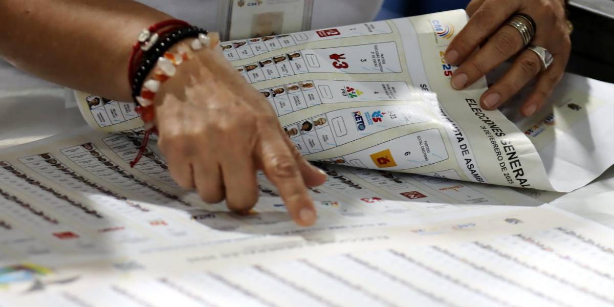Elecciones Ecuador 2025 | El 82,47 % de las papeletas electorales está impreso