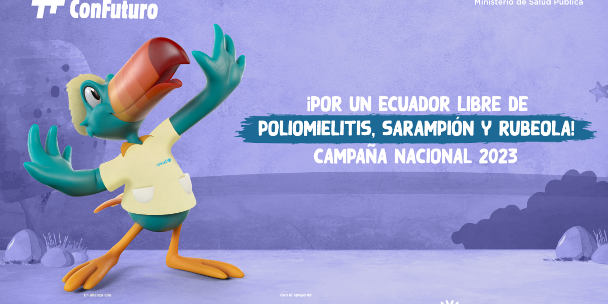 Campaña de vacunación contra la polio, sarampión y rubeola se realiza en Ecuador