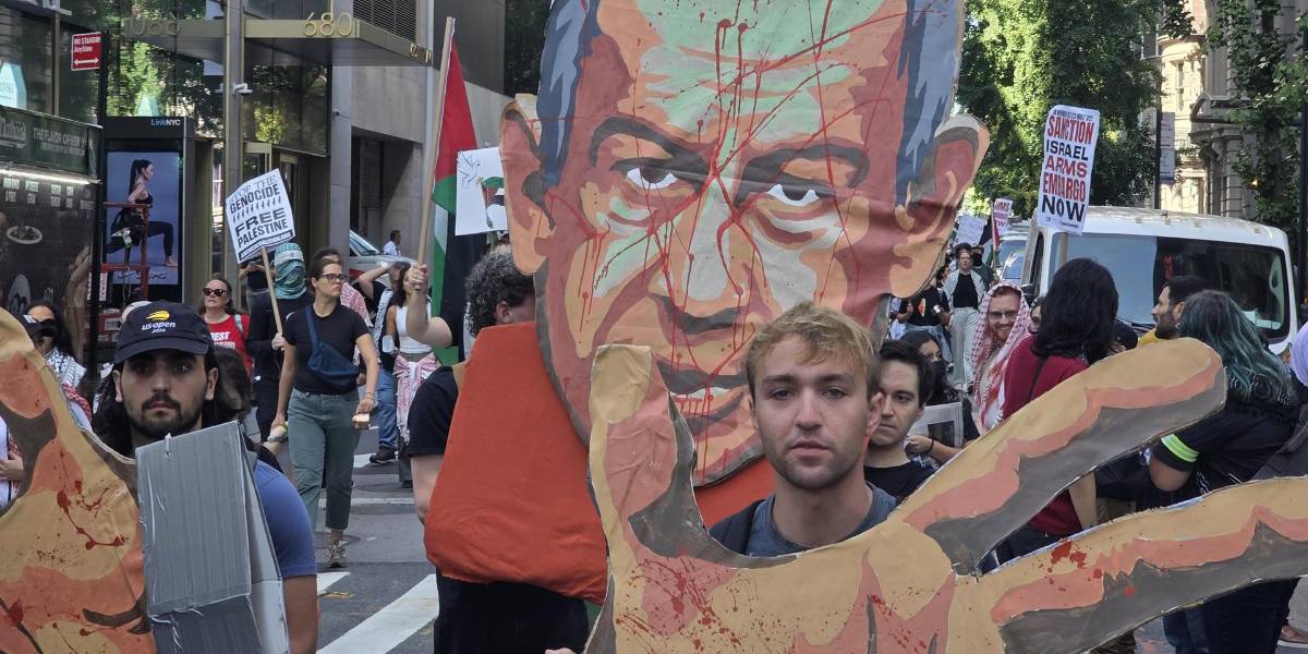 EE. UU.: Dos mil personas marchan en Nueva York contra Benjamín Netanyahu y la guerra de Gaza
