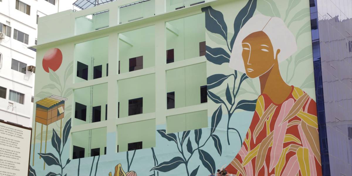 Inauguran tres nuevos murales que suman al proyecto de transformación de la calle Panamá en Guayaquil