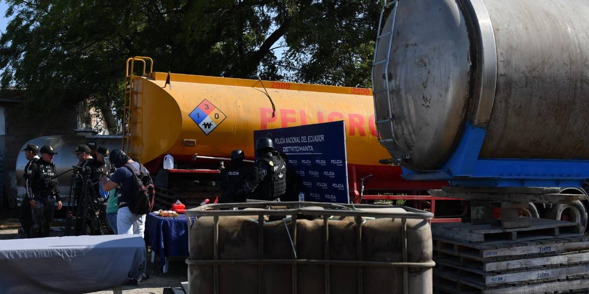 Un centro de acopio clandestino almacenaba 18 000 galones de diésel en Manta