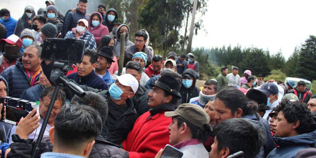 Paro Nacional: Leonidas Iza advierte al Gobierno de Lasso que las protestas podrían pasar a otro nivel