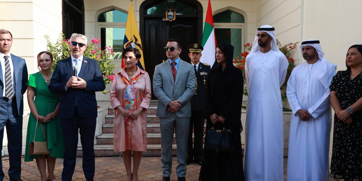 Presidente Noboa inaugura la embajada de Ecuador en Emiratos Árabes Unidos