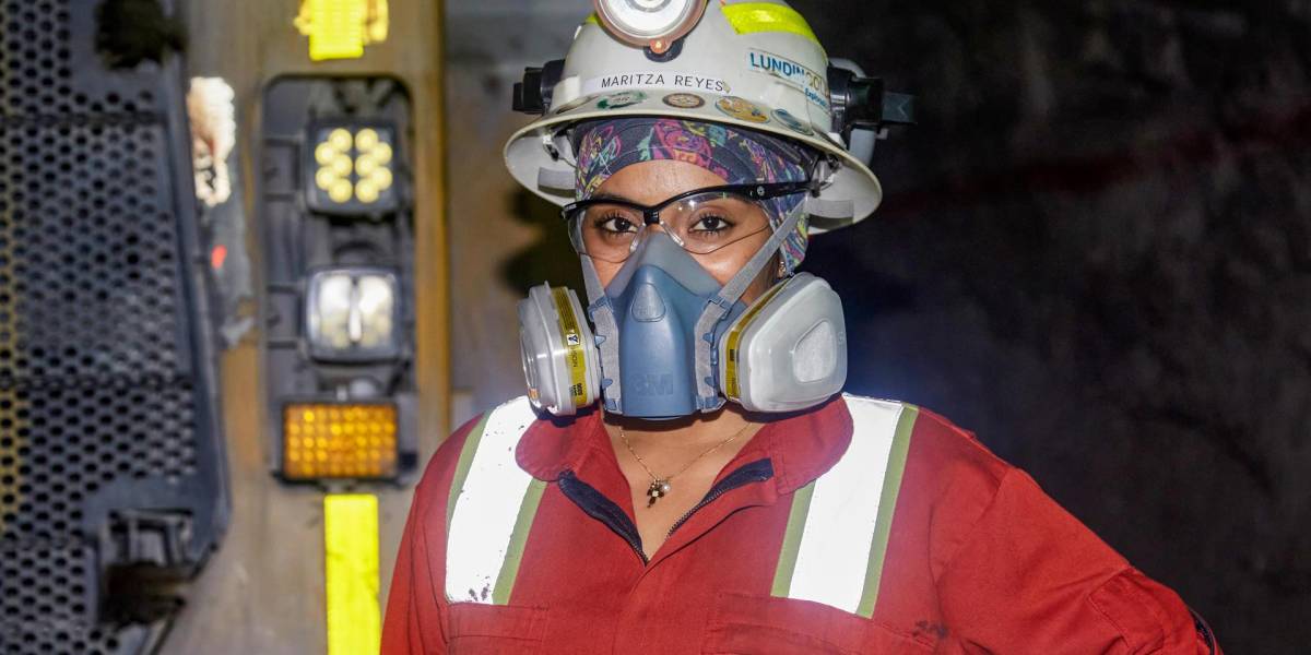 Maritza Reyes, la ecuatoriana que trabaja en una mina a 372,7 metros de profundidad