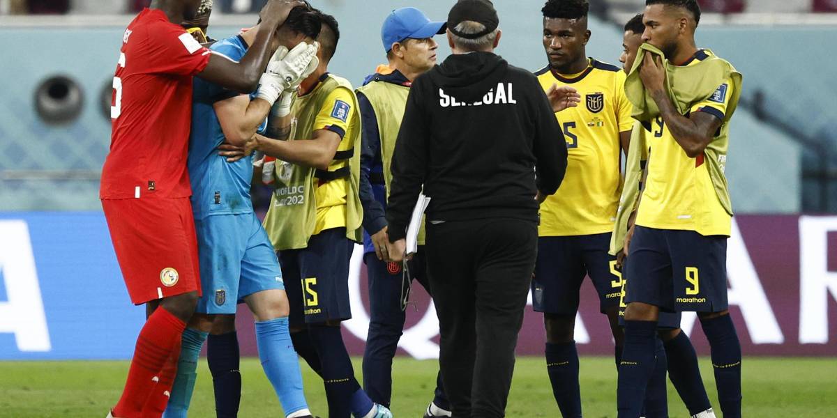 Hincha corrió del estadio hasta el hotel para agradecer a la selección de Ecuador