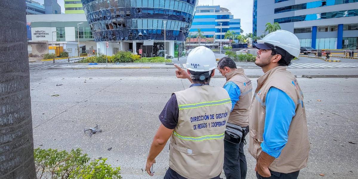 Técnicos de Segura EP determinan que no existen riesgos estructurales tras el atentado en Guayaquil