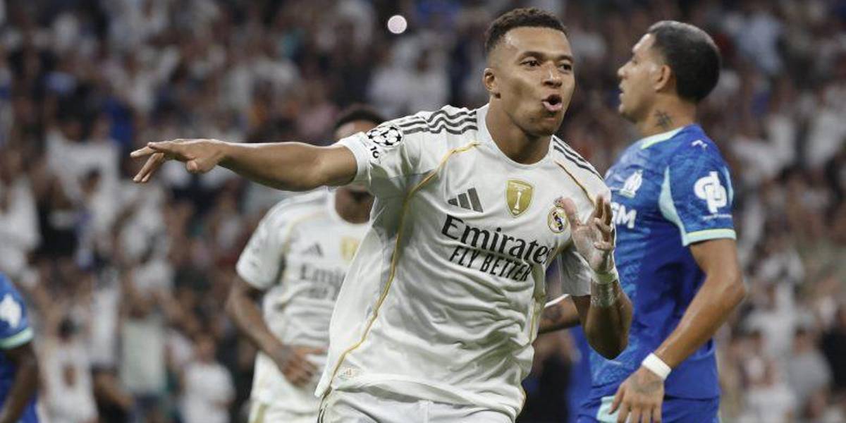 Mbappé lidera la remontada del Real Madrid ante el Marsella en el arranque de la Champions League