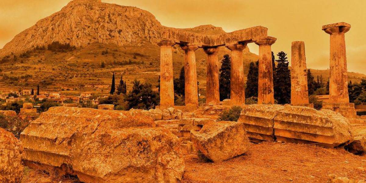 El Cielo Naranja de Grecia por un Fenómeno Natural