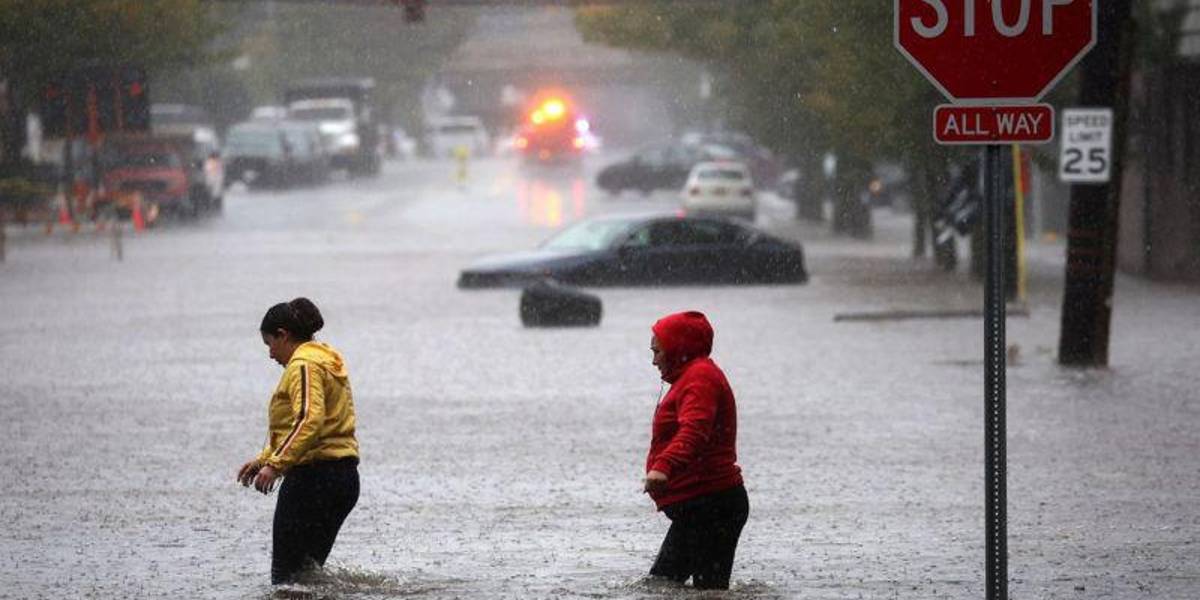 Las imágenes de las graves inundaciones que obligaron a declarar el estado de emergencia en Nueva York