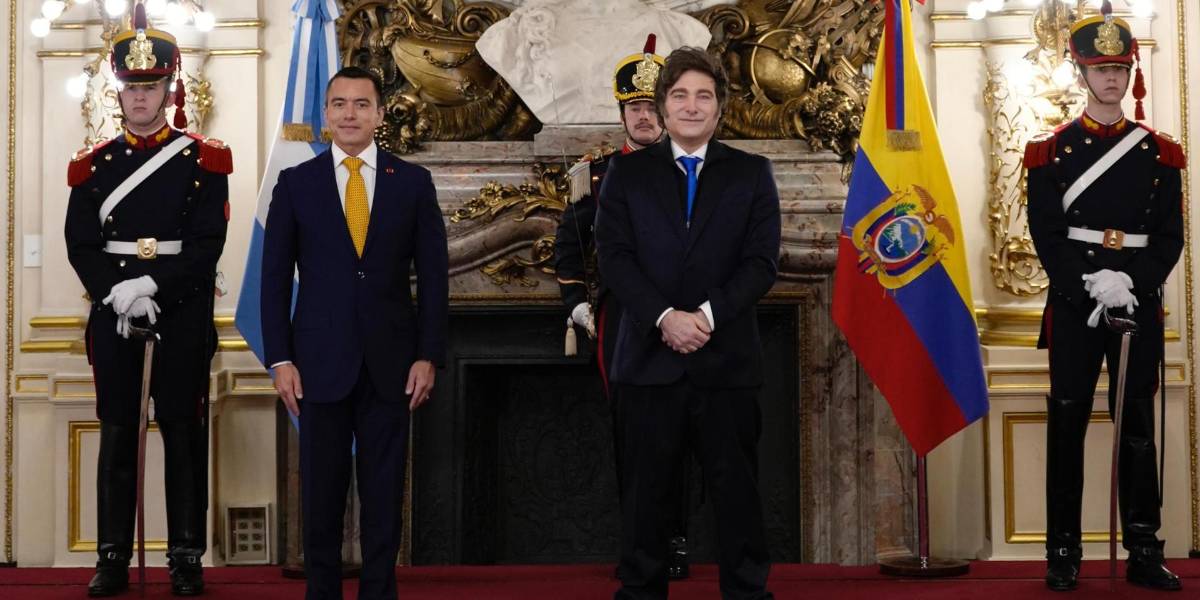 Argentina | Noboa y Milei dialogan en Buenos Aires sobre seguridad, narcotráfico y apertura comercial