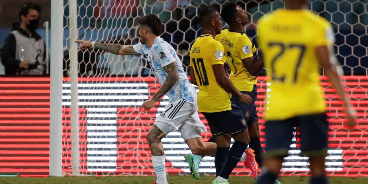 Argentina elimina a Ecuador de la Copa América 2021