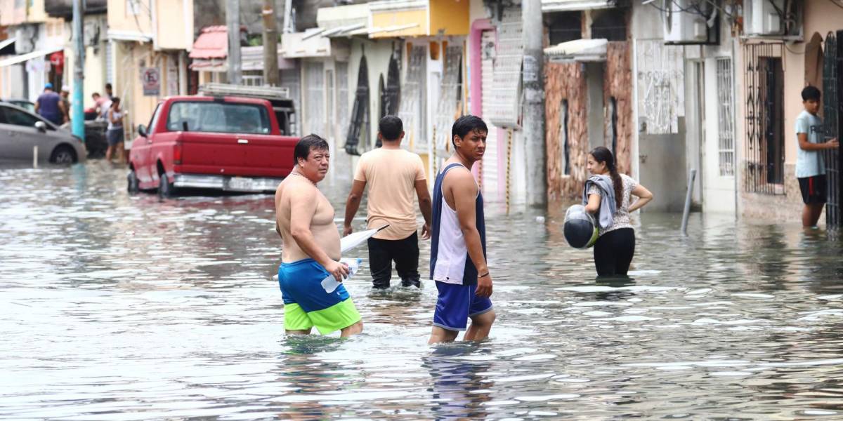 Inundaciones en Guayaquil: ¿por qué se acumula más agua en el norte que en el sur de la ciudad?