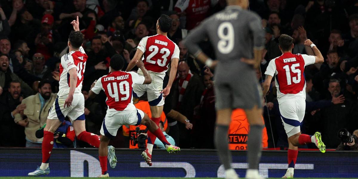 Arsenal goleó 3-0 al Real Madrid y sueña con las semifinales de la Champions League