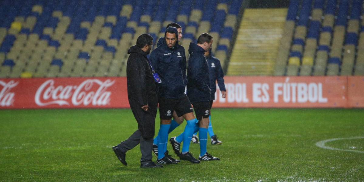 Liga de Quito todavía espera rival: el partido entre Audax Italiano y Ñublense se suspendió por lluvia