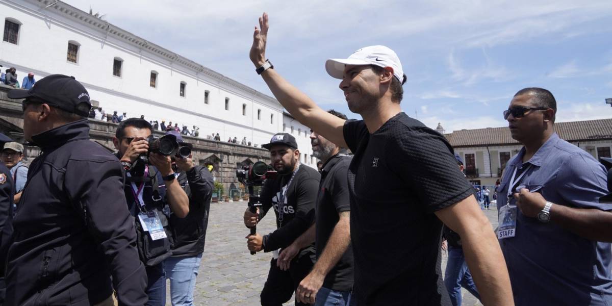 Rafael Nadal recorrió el Centro Histórico de Quito