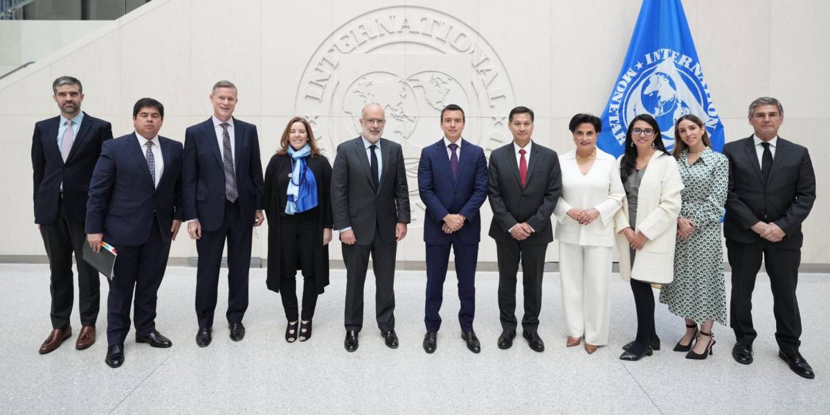 Daniel Noboa se reunió con emisarios del FMI, Banco Mundial y OEA durante su gira en Estados Unidos