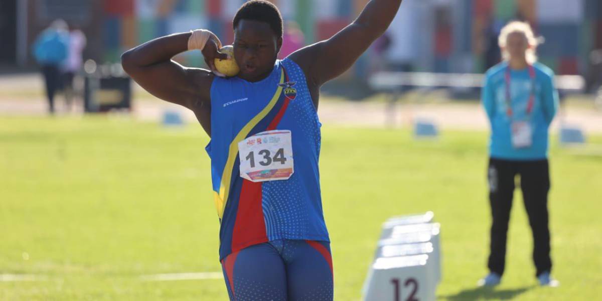 Erick Caicedo gana la medalla de oro en Lanzamiento de bala