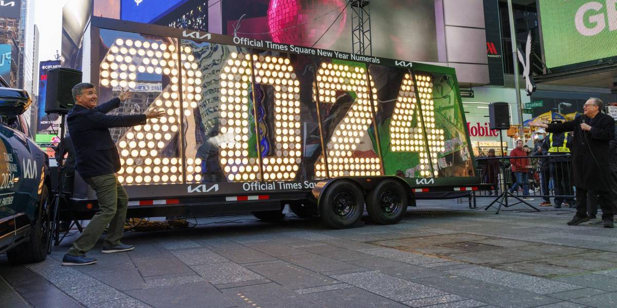 Los números de 2024 ya están en Times Square