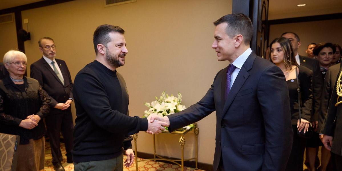 Noboa y Zelenski tratan temas de cooperación bilateral en seguridad, digitalización y comercio agrícola