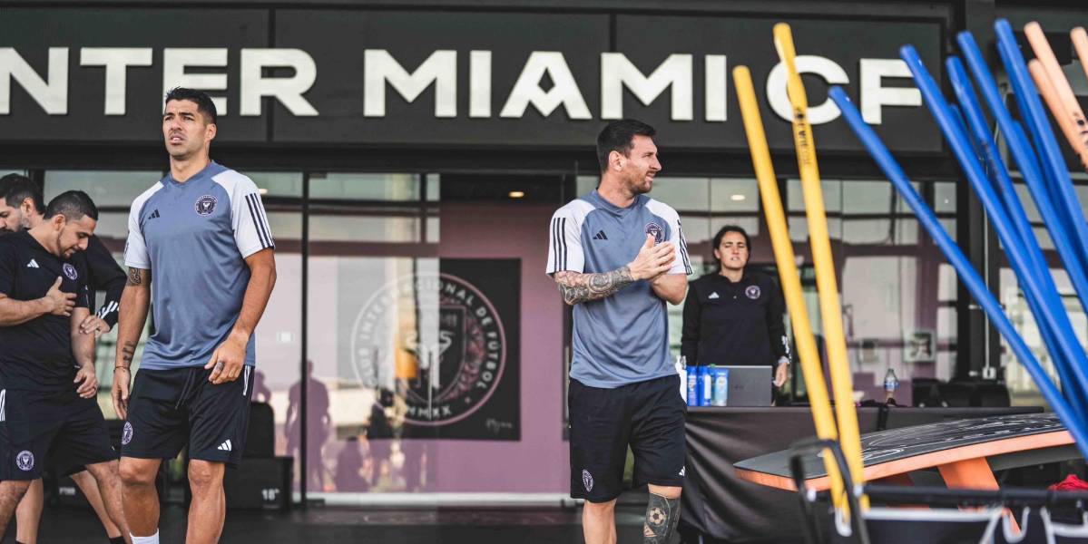 Lionel Messi y Luis Suárez entrenan juntos por primera vez con el Inter Miami