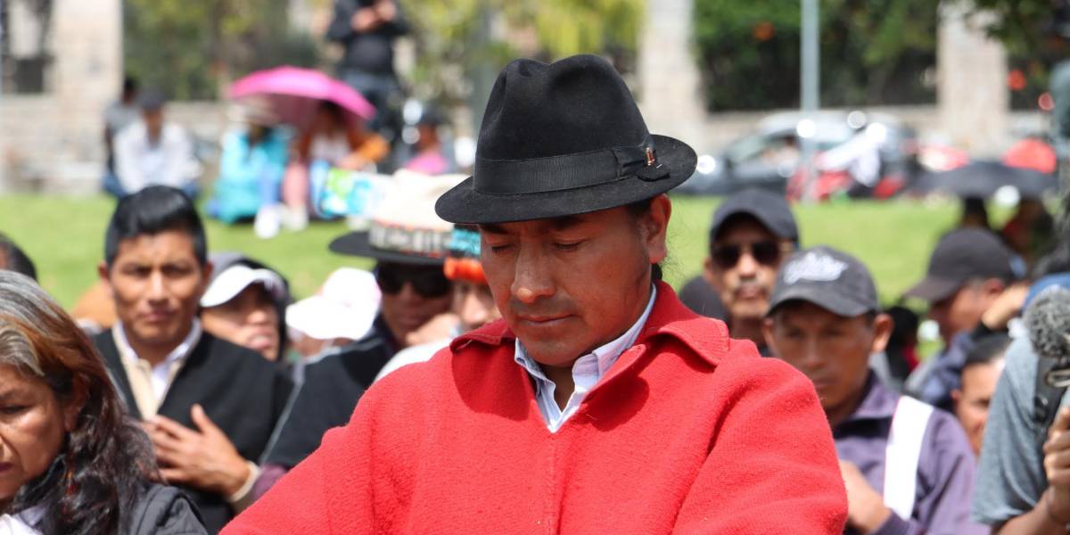 Leonidas Iza se guarda para la papeleta