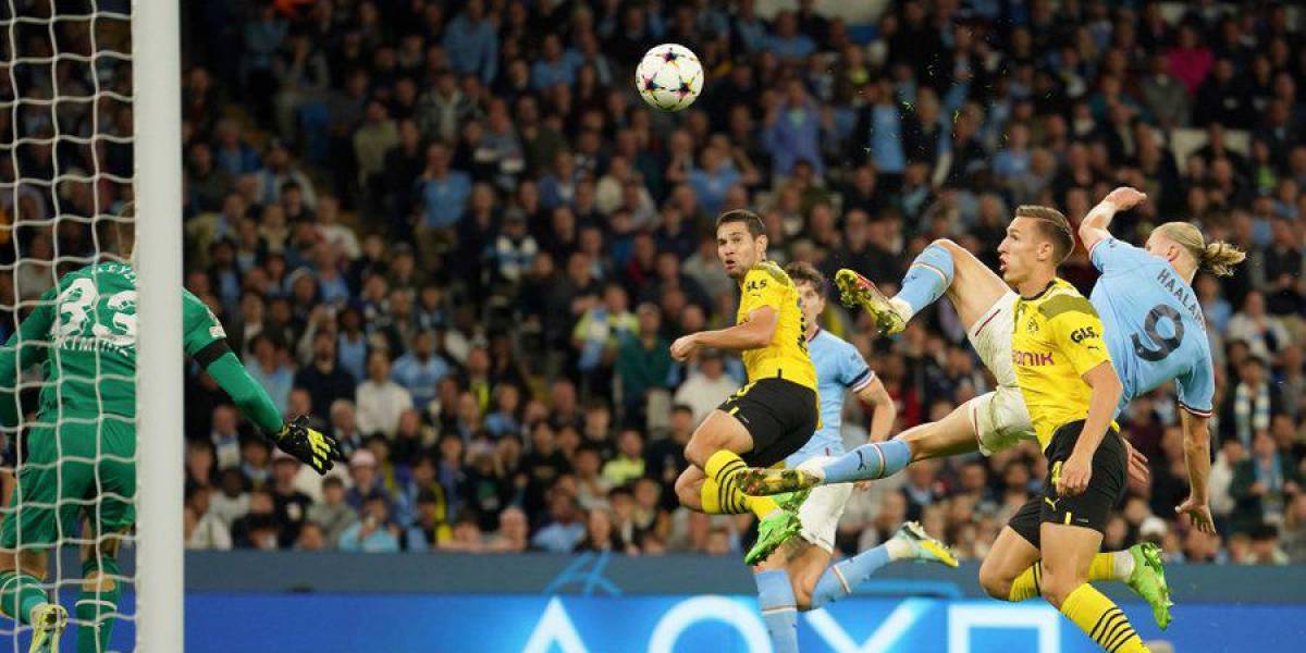 Manchester City derrotó al Dortmund con gol de Haaland
