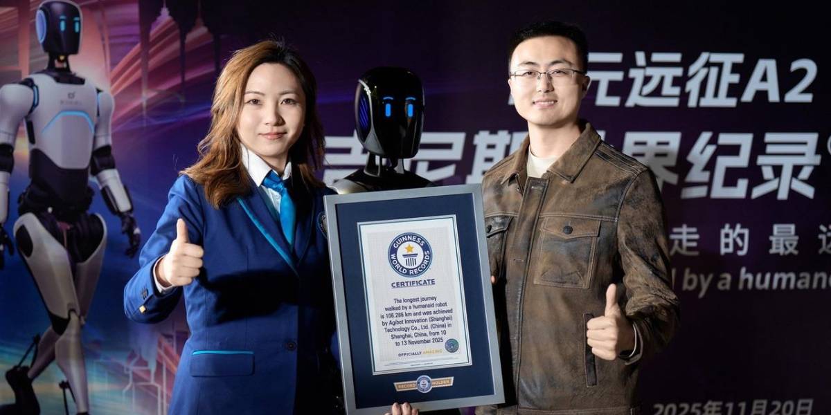 China: un robot recorre más de 100 kilómetros y obtiene un récord Guinness
