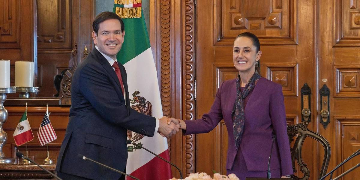 Claudia Sheinbaum recibe a Marco Rubio en medio de la ofensiva de EE. UU. contra el narcotráfico