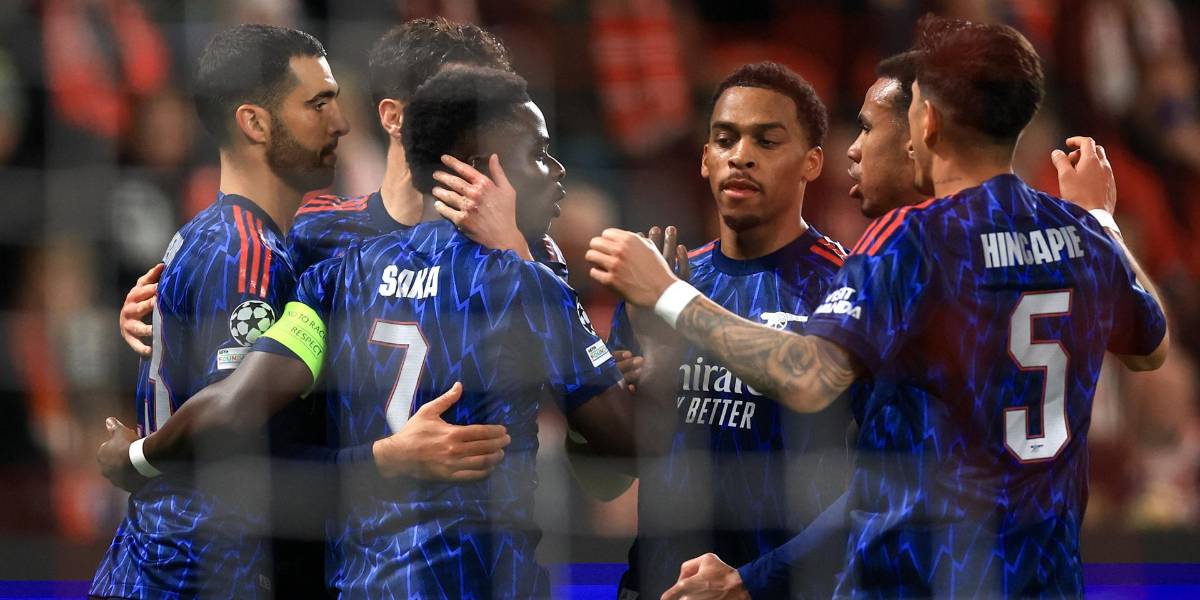 Con Piero Hincapié de titular, el Arsenal goleó al Slavia Praga en Champions League