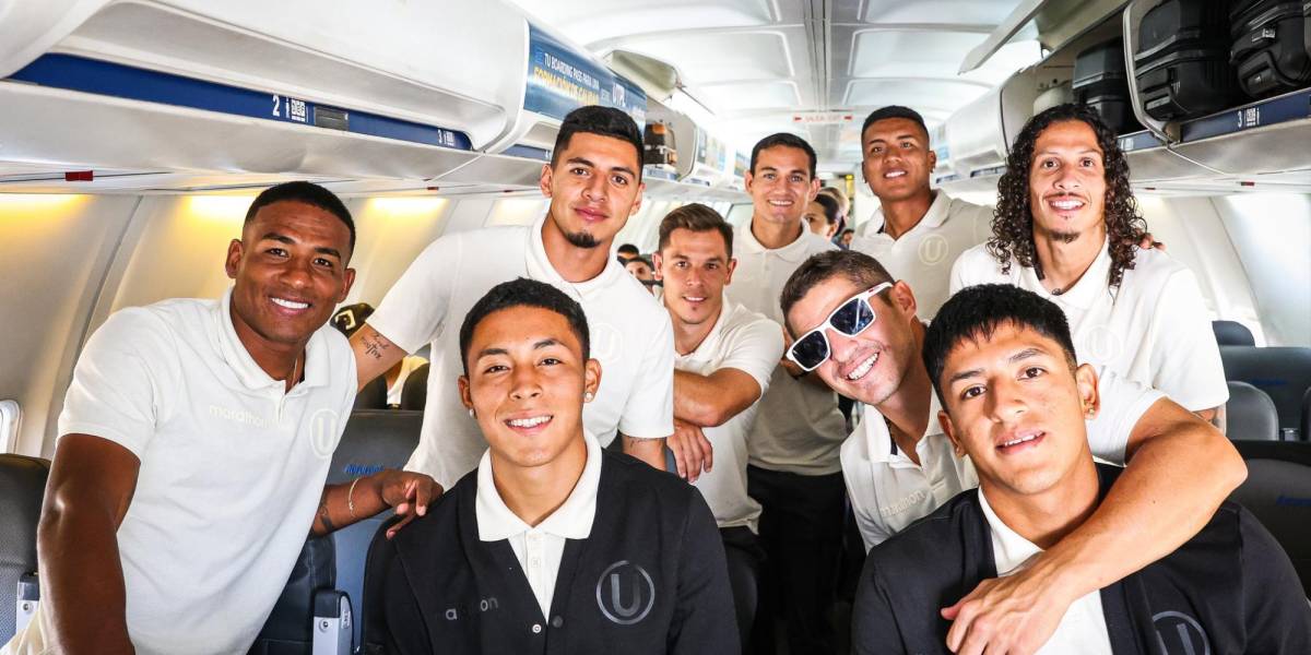 Universitario arribó a Guayaquil para enfrentar a Barcelona SC por Copa Libertadores