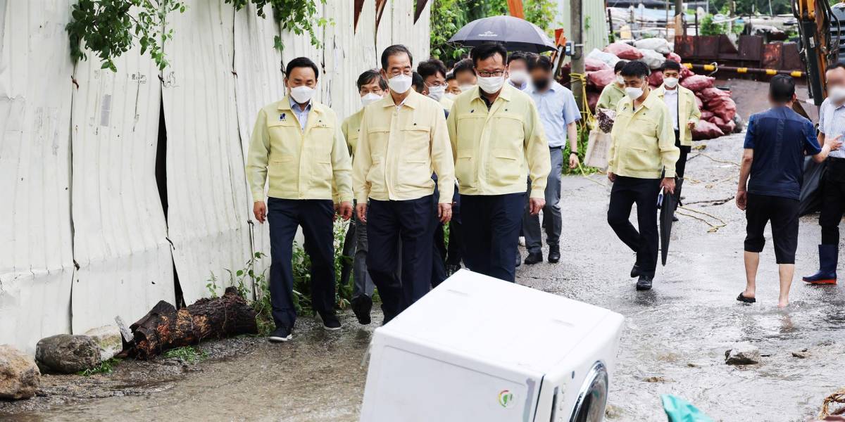 Las peores lluvias en 80 años en Corea del Sur dejan al menos 8 muertos