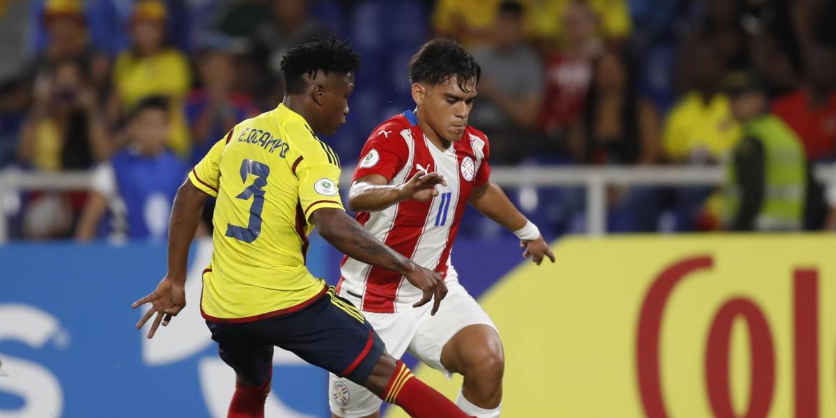 Colombia y Paraguay empataron 1-1 en Sudamericano Sub 20
