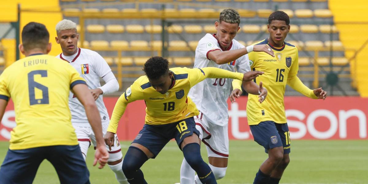 Ecuador Sub 20 empató a último minuto a Venezuela y todavía podría clasificarse al Mundial