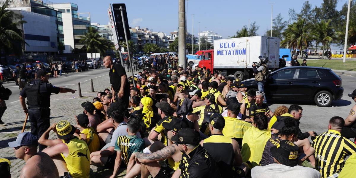 Varios incidentes se registraron entre hinchas de Peñarol y Botafogo, en Montevideo.