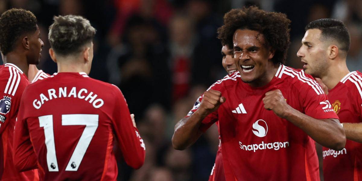 Zirkzee debuta dando el triunfo al Manchester United ante el Fulham